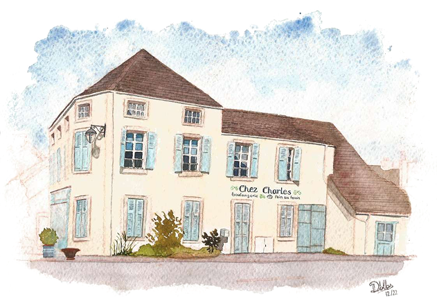 Aquarelle de la boulangerie